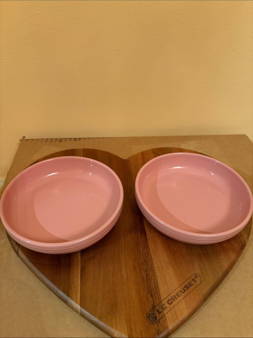 Le Creuset 14cm Round Dish, Set of 2, Rose Quartz